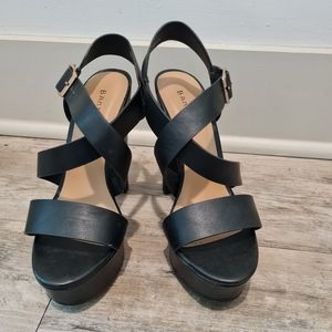 Women black heels size 8. Bamboo